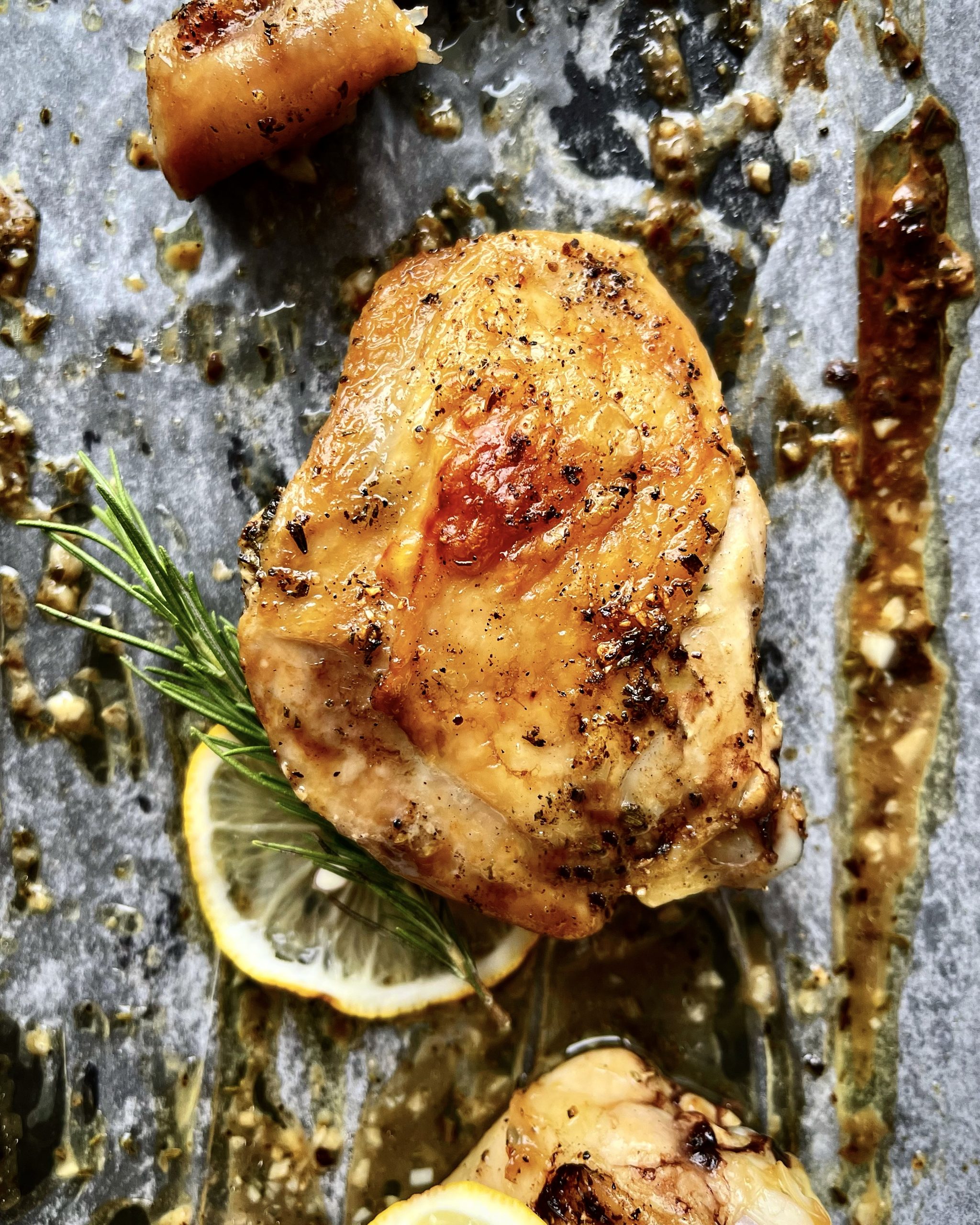 Roasted Chicken with Rosemary Lemon Garlic Yohana Yoshe The Pretend